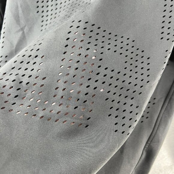 Ivy Park Sweatshirt Womens XXS Oversized Black Perforated Spell Out Logo - Picture 5 of 10